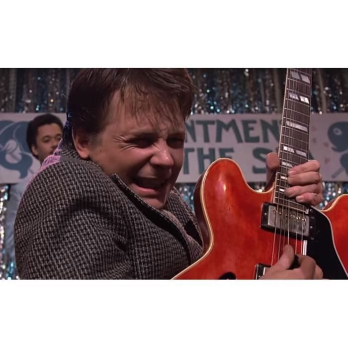 Poster Affiche Retour Vers le Future Solo Guitare Marty McFly Chuck Berry 31cm x 51cm