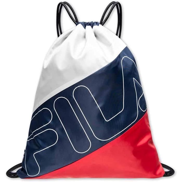 fila gym sack double mesh, sac marin femme, noir, taille unique