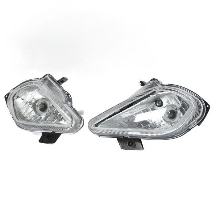 TOTMOX 1 Paire Phares LED 12V Pour VTT Quad 110cc 125cc - Lumière Blanche 47 LED Très Brillante - Universelle Moto ATV