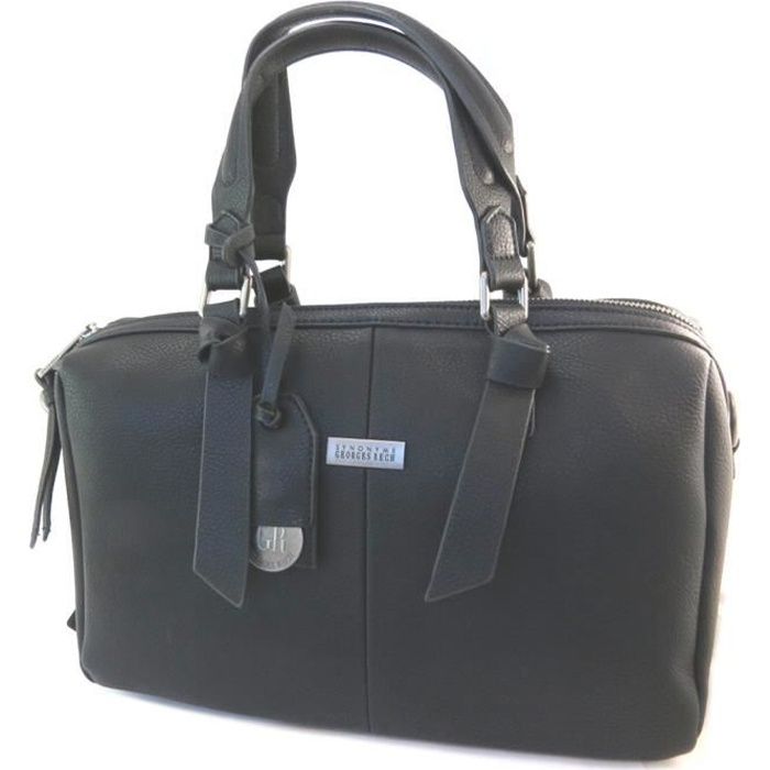 Sac créateur 'Georges Rech' noir 34x22x17 cm [P2904]
