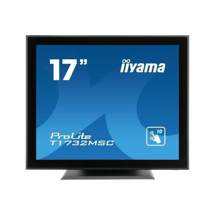 Écran LED ProLite T1732MSC-B5X - IIYAMA - 17 - Tactile - 1280 x 1024 - TN - 250 cd/m² - 1000:1 - 5 ms