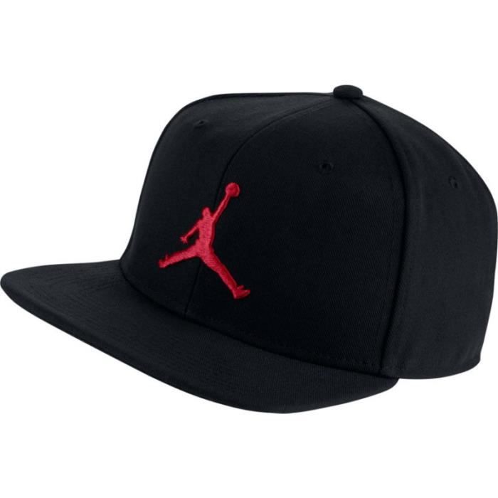 casquette air jordan noir et rouge