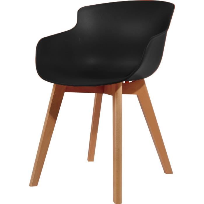 Lot de 4 chaises scandinaves confortables faciles d’entretien | Oviala
