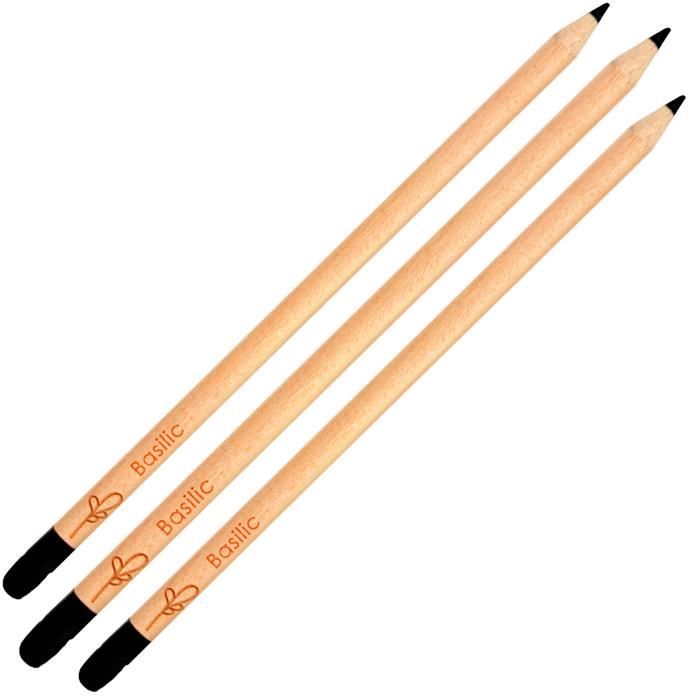 3 Crayons Chinagraph Noirs Pour Marquer Sur Verre, Métal, Plastique - Imperméable Et Sans Affûtage