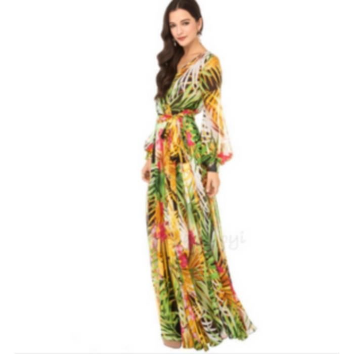 robe fleur tropical