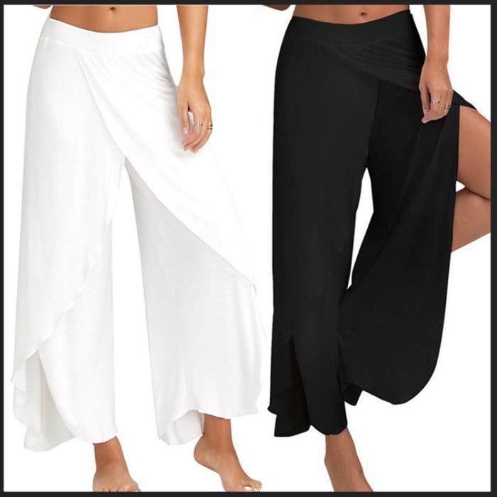 pantalon sport large femme