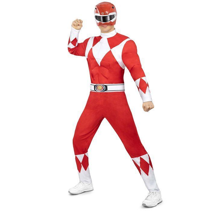Déguisement de Power Ranger rouge adulte Funidelia 118776 Déguisement homme et accessoires