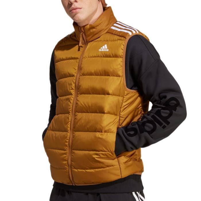 Doudoune sans manches Homme Adidas Camel 80 duvet de canard Poches sans fermeture Marron Cdiscount Pret a Porter