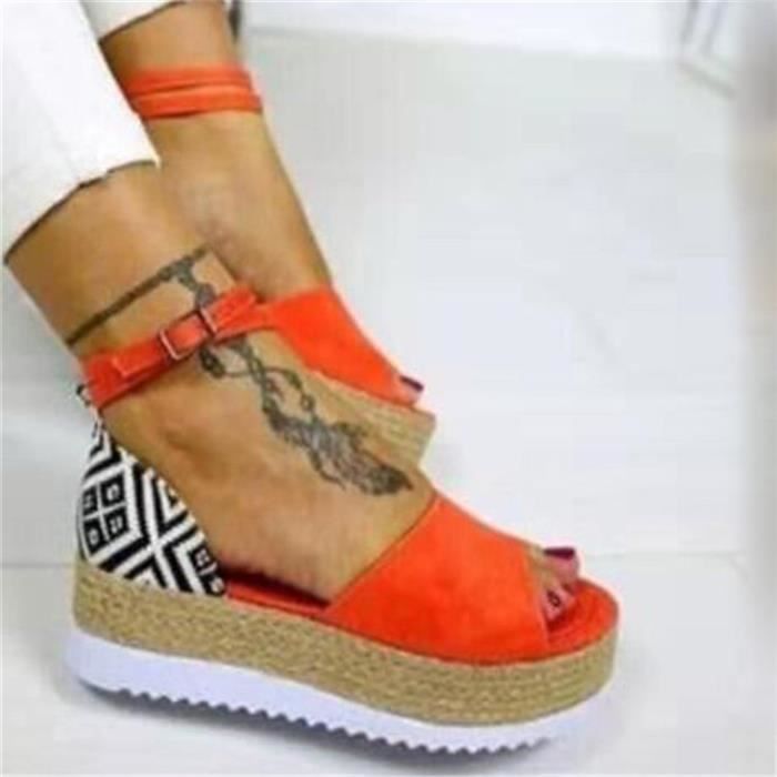 cdiscount sandales femme compensees
