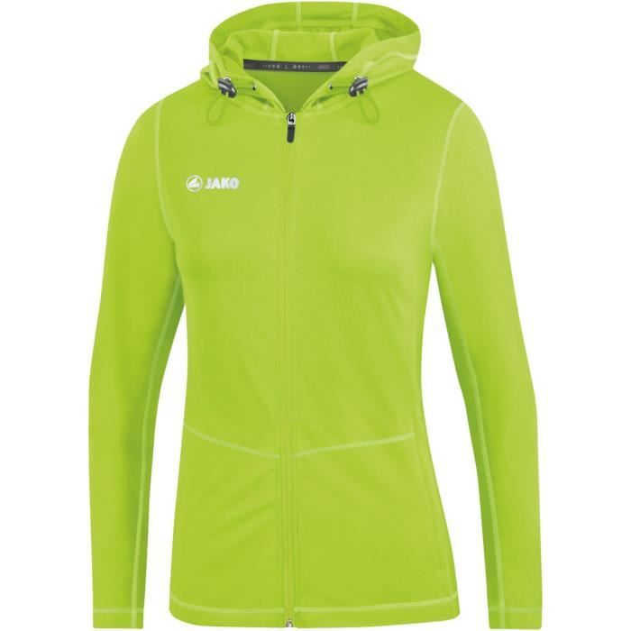 Veste de running Jako Run Vert fluo Respirant