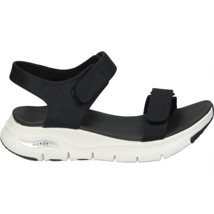 Sandale skechers femme noir outlet