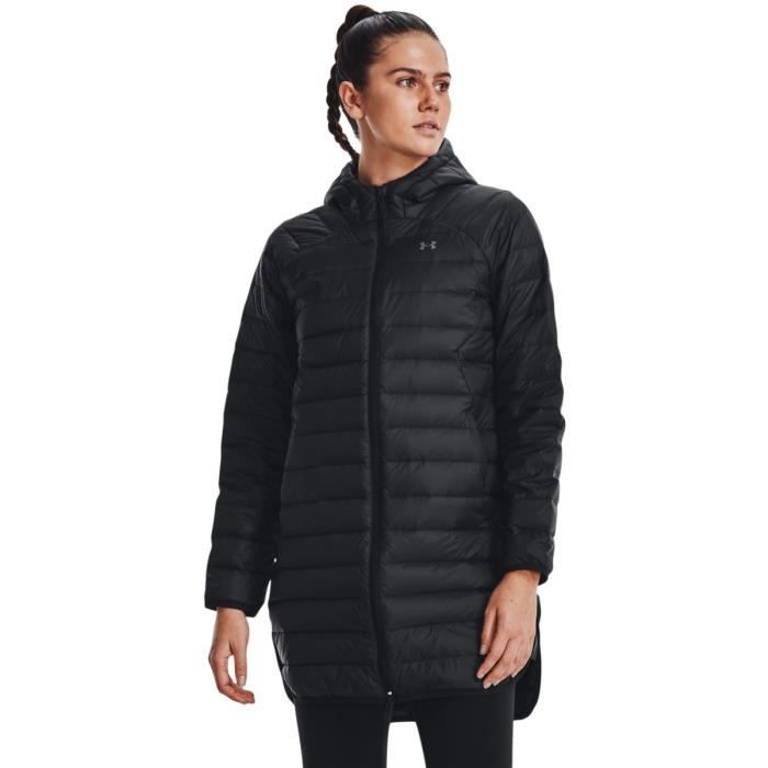 veste de ski pour femme - under armour - ua storm armour down 2.0 parka - imperméable et respirante - noir