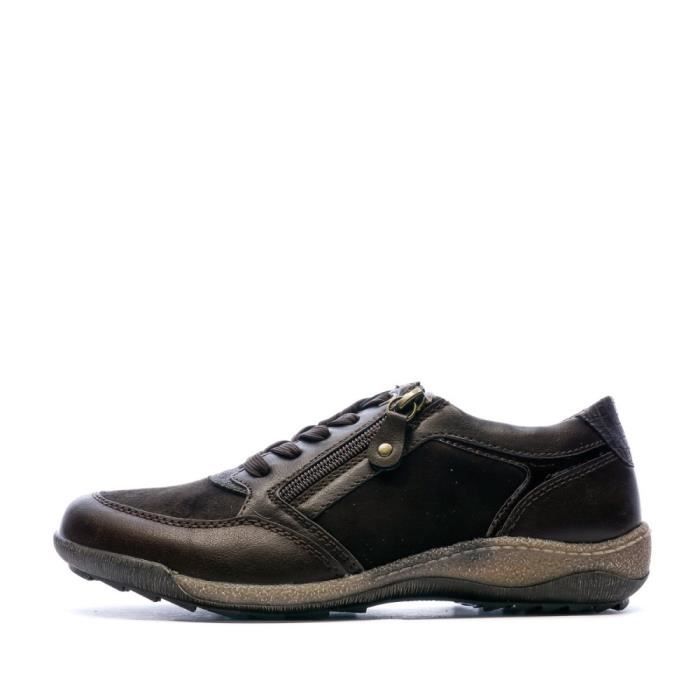Baskets Marron Femme Relife Jailfree Brown Cdiscount Chaussures