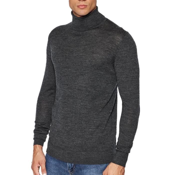 Pull en laine merinos gris pour homme Superdry Studios Grey Cdiscount Pret a Porter