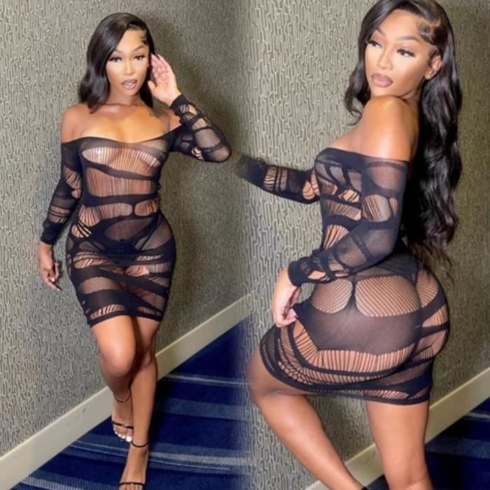 Femme en jupe transparente sales