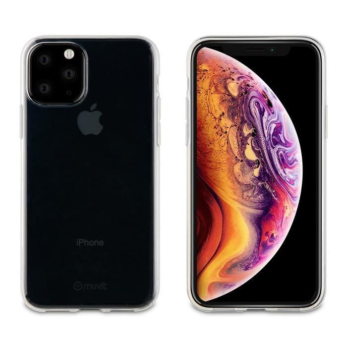 MUVIT Coque Crystal Soft Transparente: Apple iPhone 11 Pro
