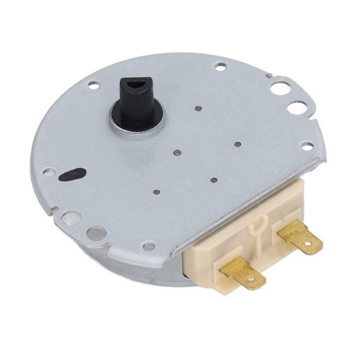 TOPINCN Moteur Synchrone de Micro-Ondes Electrique Adapté au Moteur de Table Remplacement Plateau Tournante de Moteur de Synchron Rond 4W CW/CCW 220-240V (5-6RPM