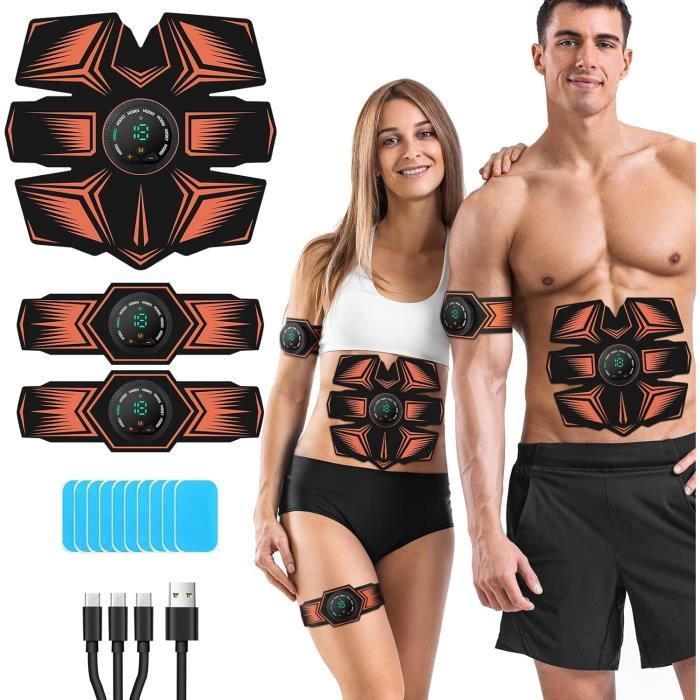 Electrostimulateur Musculaire, EMS Ceinture Abdominale Electrostimulation，USB  Rechargeable Appareil Abdominal ABS Stimulateur Muscul - Cdiscount Sport