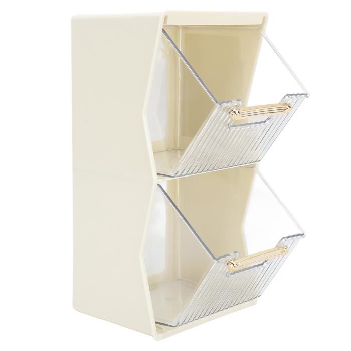 1 pièce Organisateur de sachets de thé, porte-sachets de thé en bois, boîtes de rangement pour thé avec 3 fentes, support pour paquets de sucre, boîte porte-sachets de thé pour le comptoir