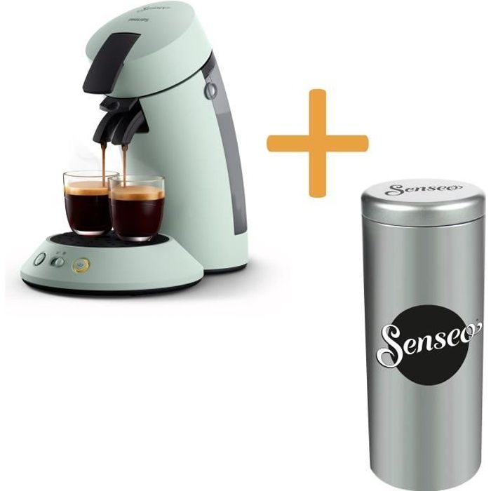 Machine à café dosette SENSEO ORIGINAL+ Philips CSA210/23, Booster d’arômes, Crema plus (mousse plus