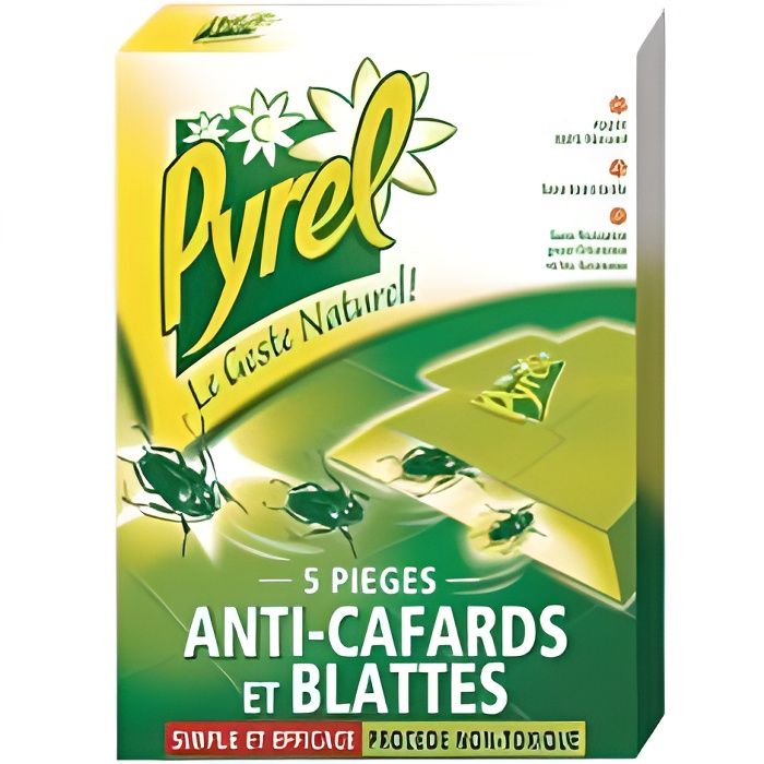 PYREL Pièges Anti-Cafards - x5 - Cdiscount Au quotidien