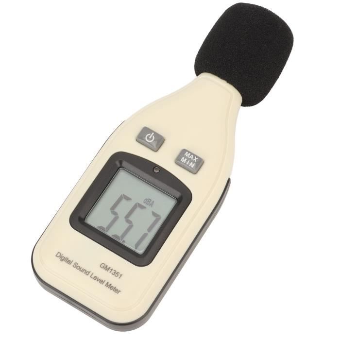 Sonomètre Numérique Avec Buzzer - Plage 30 à 130 DB, écran LCD, Pour Mesure Du Bruit à La Maison, Au Bureau Ou En Atelier - 2