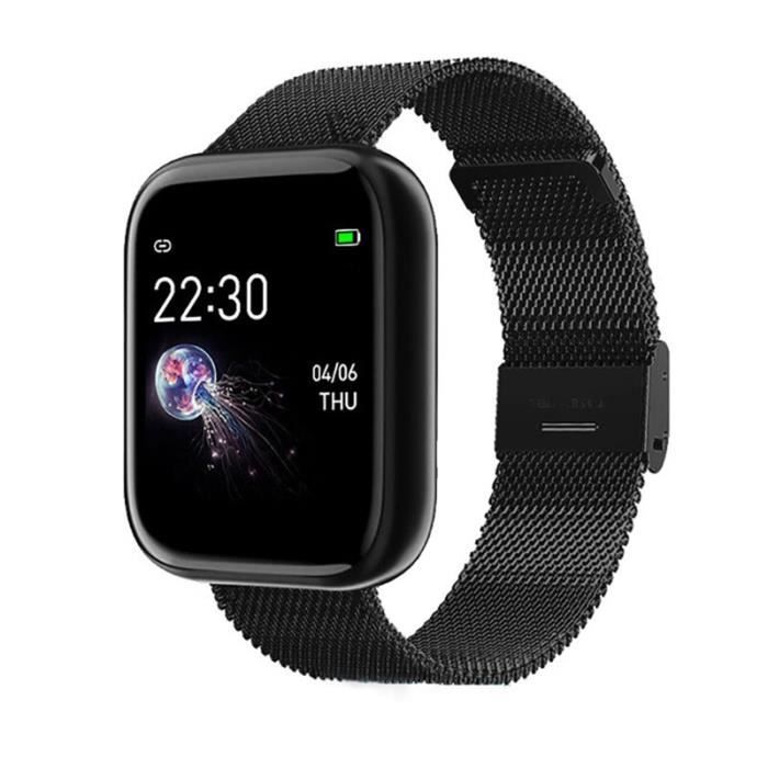 RUMOCOVO Montre connect e I5 en acier inoxydable pour hommes et