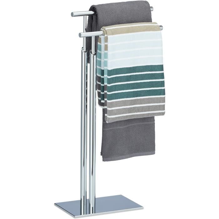 Porte-serviettes 20, 2 barres Inox satiné (réf. 510790S Porte-serviettes 20, 2 barres Inox satiné (réf. 510790S