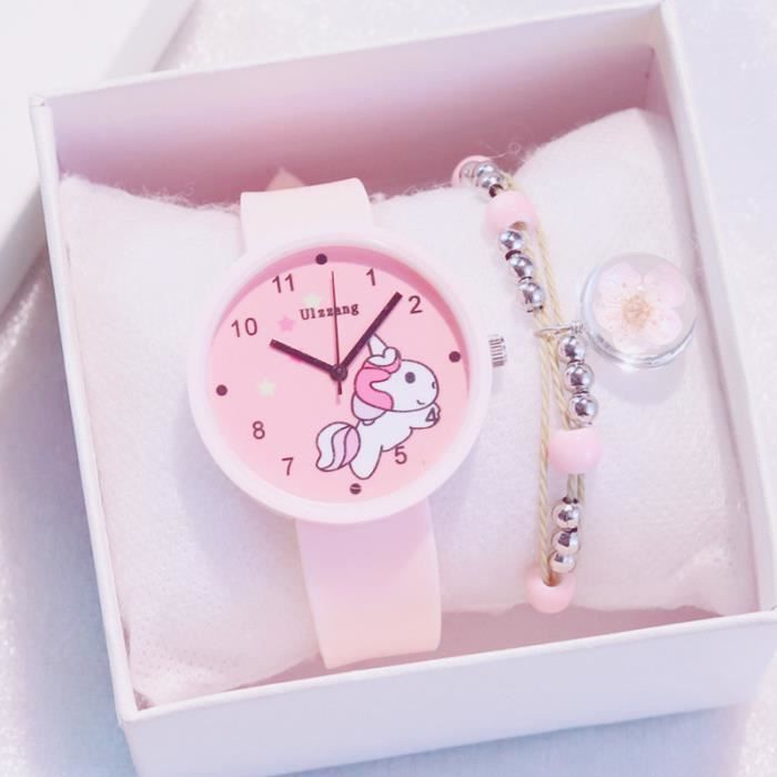 Montre Bracelet Montre Chat Fille Montre Fille Ans Fille De Fleurs