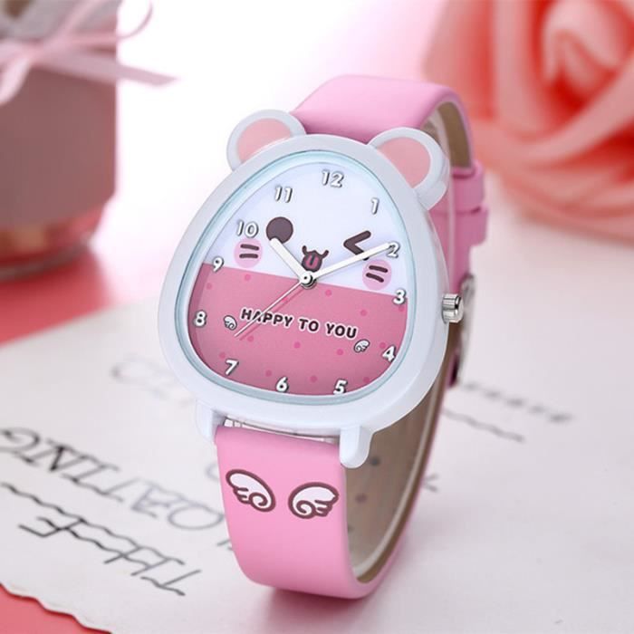Sharphy Montre Fille Enfant Garcon Motif Ours Dessin Anime Etanche Rose Tres Jolie Rose Achat Vente Montre Cdiscount