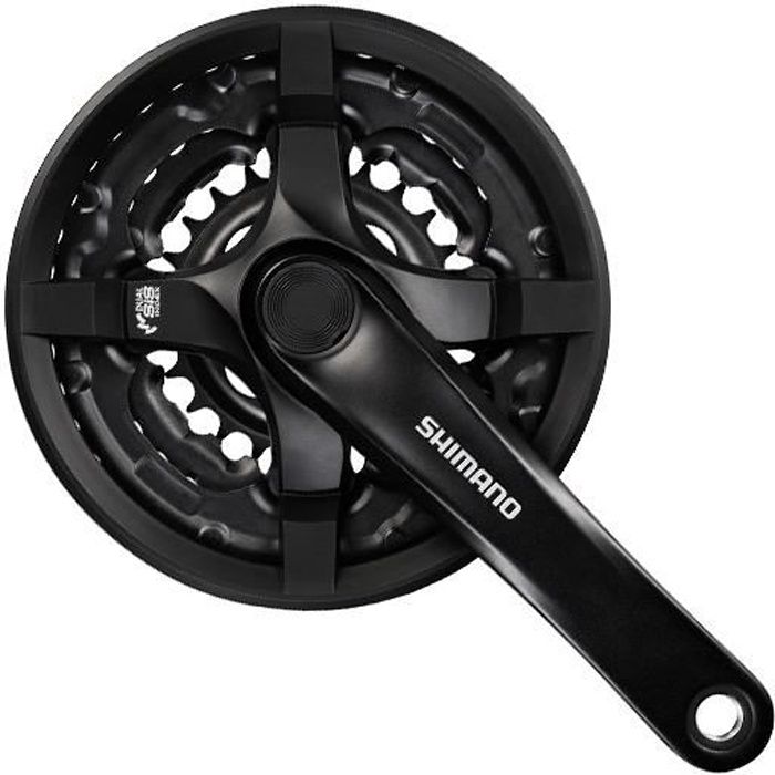 Pédalier Tourney FC-TY501 8V/7V/6V - Noir - SHIMANO