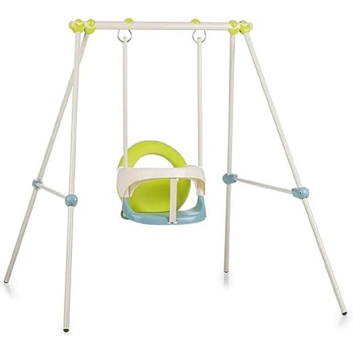 Portique Métal Baby Swing - Smoby - Balançoire Bébé - Intérieur/Extérieur - Hauteur 118 cm - Traité Anti-UV - Dès 6 mois