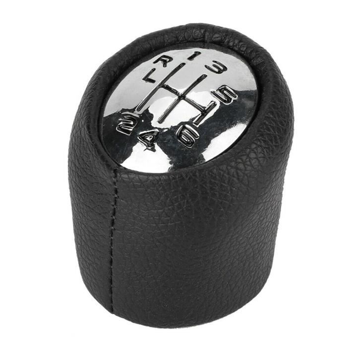 Pommeau De Levier De Vitesse Pour Renault Laguna II (2001-2007) - Style Chromé Noir - Remplacement Décoratif