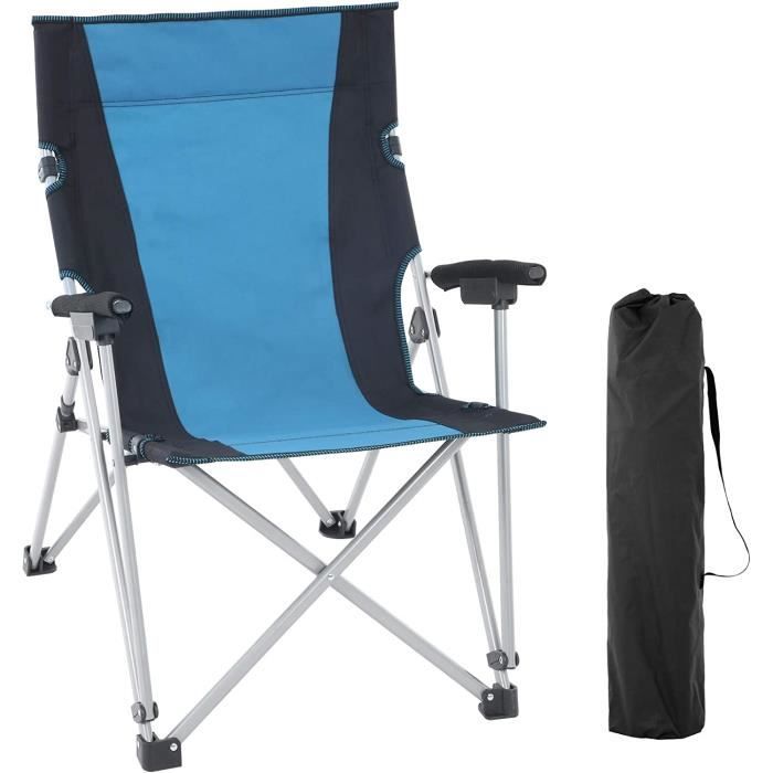 Lot De 2 Chaises Pliantes SONGMICS - Camping, Pêche, Extérieur - Capacité 150 Kg