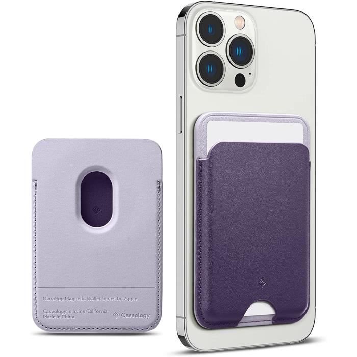 Porte Carte Magnétique Compatible avec iPhone 12 12 Mini 12 Pro 12 Pro Max  Magsafe Wallet, Étui en Cuir pour Cartes pour iPhone 12 Porte Carte Magsafe