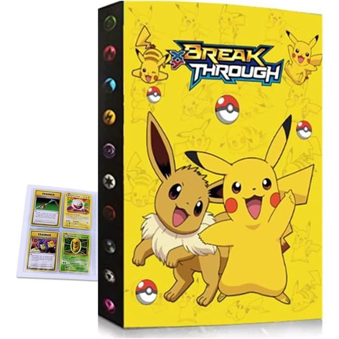Classeur de cartes à 9 pochettes, album pour cartes Pokémon, collection de cartes avec 20 pages, binder cartes compatible avec TCG Pokémon, étui livre pour ranger les cartes (rouge