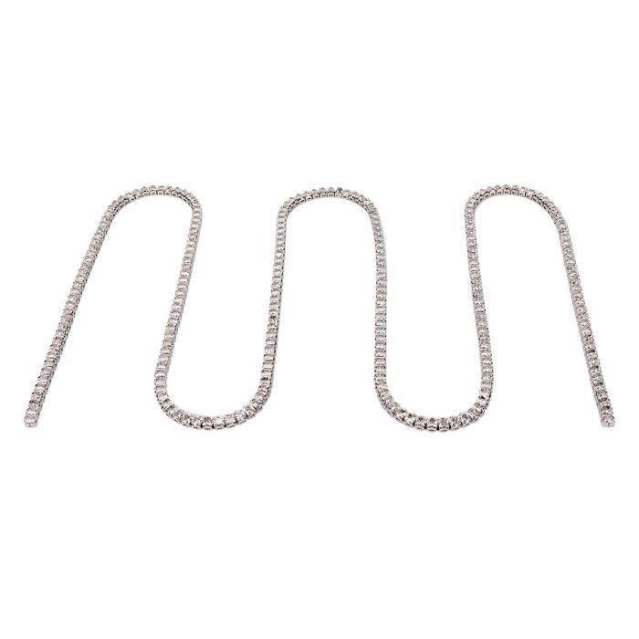 Tissting Chaîne De Strass Cristal 10 Mètres – Ruban Brillant Diamants Blancs Sur Or – Idéal Mariage, Bijoux & Déco DIY