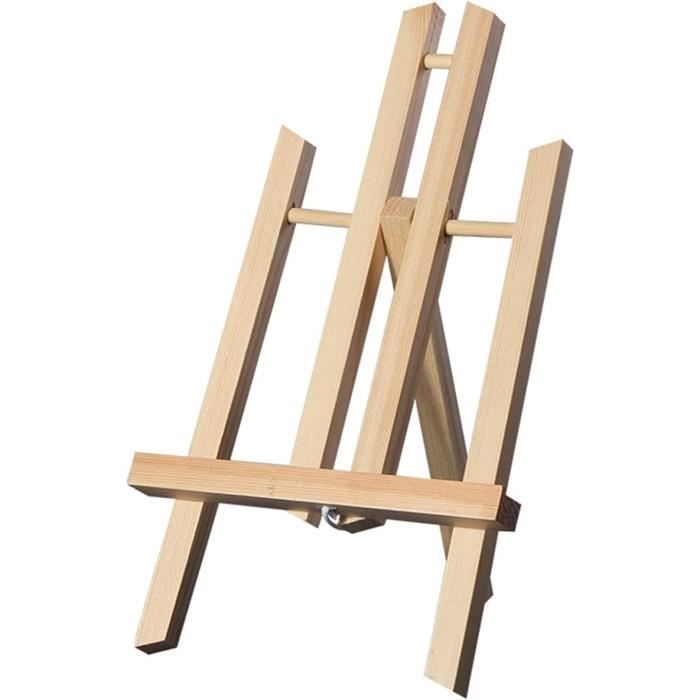 Mini Chevalet En Bois Pour Présenter Toiles, Photos, Cartes – Format 20 X 30 Cm, Design Triangulaire - 4