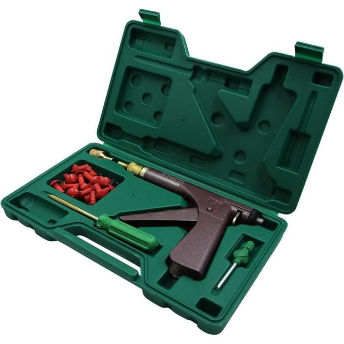 Kit De Réparation Pneu Sans Chambre Lourd Duty Professionnel - Universel - Vert