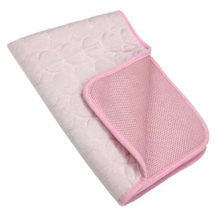 Comparer les prix de Tapis de refroidissement pour animaux - Vvikizy - Rectangulaire - Rose - Moyen - Respirant