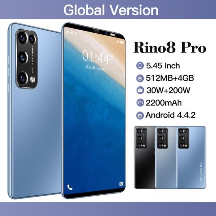 Téléphone mobile complet haute définition Rino8 Pro 5.45 pouces