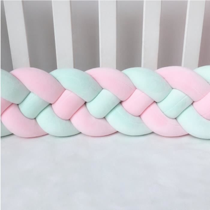 Pare-Chocs Lit Bébé 3 Pièces - Housse Rail Berceau Protection Douce Lavable Jaune - Coussin Anti-Morsure