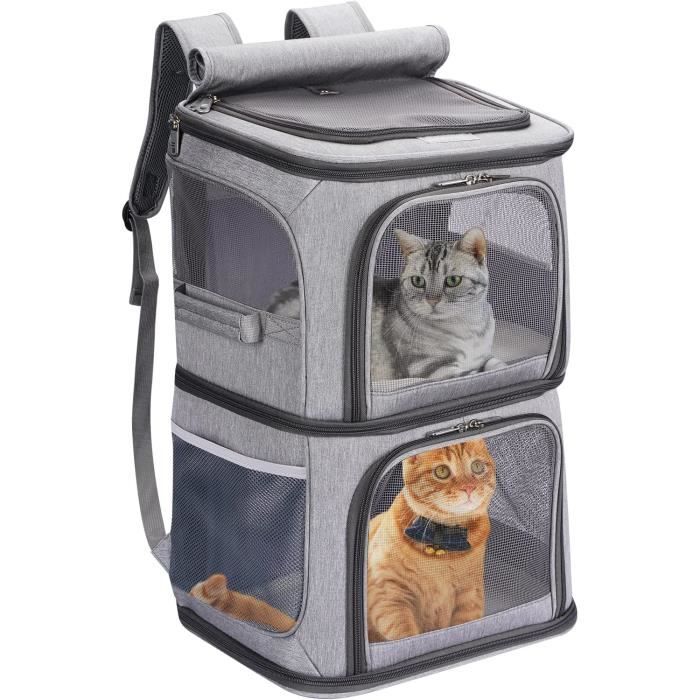 Meilleurs prix pour 1 pièce Sac à dos double 2 en 1 pour petits chats et chiens,YSTP sac de transport portable pour animaux de compagnie, design ventilé