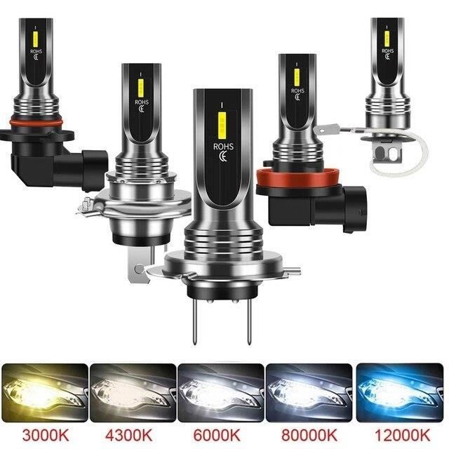 Ampoules LED H1 - H4 - H7 - H8 - H11 - HB3 - HB4 FEU DE CROISEMENT