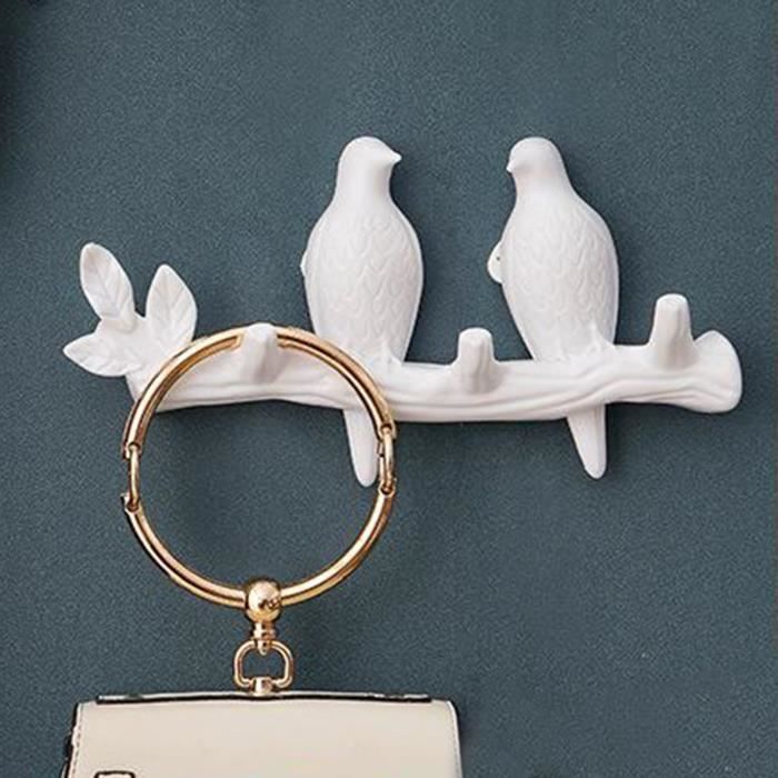 Patère oiseaux - Crochet individuel - Patère Murale