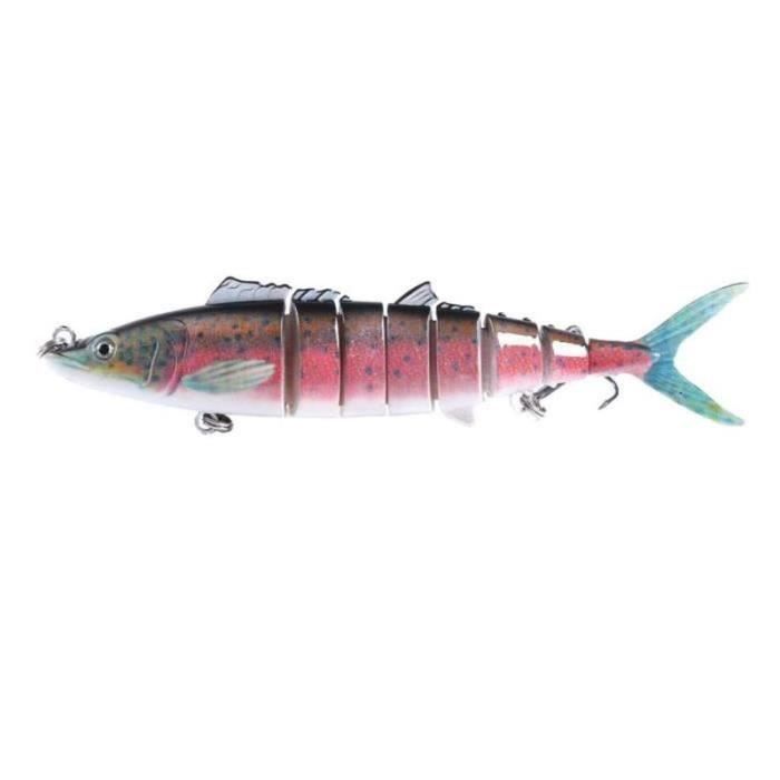 Leurre de pêche réaliste 8 segments coulant wobbler pour succès pêche à
