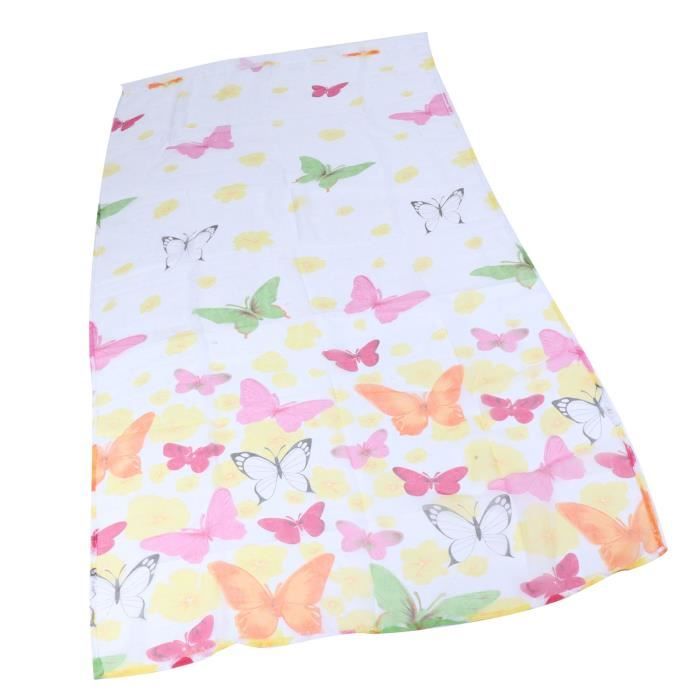 Rideau De Fenêtre En Voile étoilé Argenté - 100 X 270 Cm, Polyester, Rose, Pour Chambre Enfant Ou Salon - 3
