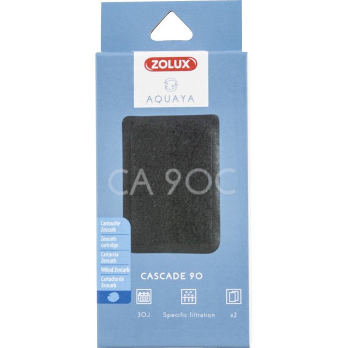 Comparer les prix de Filtre pour pompe cascade 90, filtre CA 90 C cartouche zeocarb x 2 pour aquarium.