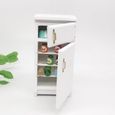 VGEBY Mini-réfrigérateur 1:12 Blanc Mini réfrigérateur Excellent modèle de meuble accessoire de cuisine-1