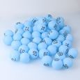 100 Pcs 4cm PP Balles De Tennis Table Imprimées Pong Avec Nombre Pour La Décoration Fête Jeu (Bleu) BALLE DE TENNIS DE TABLE-1